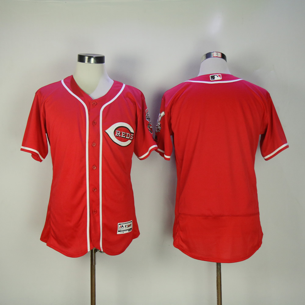 Men MLB Cincinnati Reds blank red jerseys->cincinnati reds->MLB Jersey